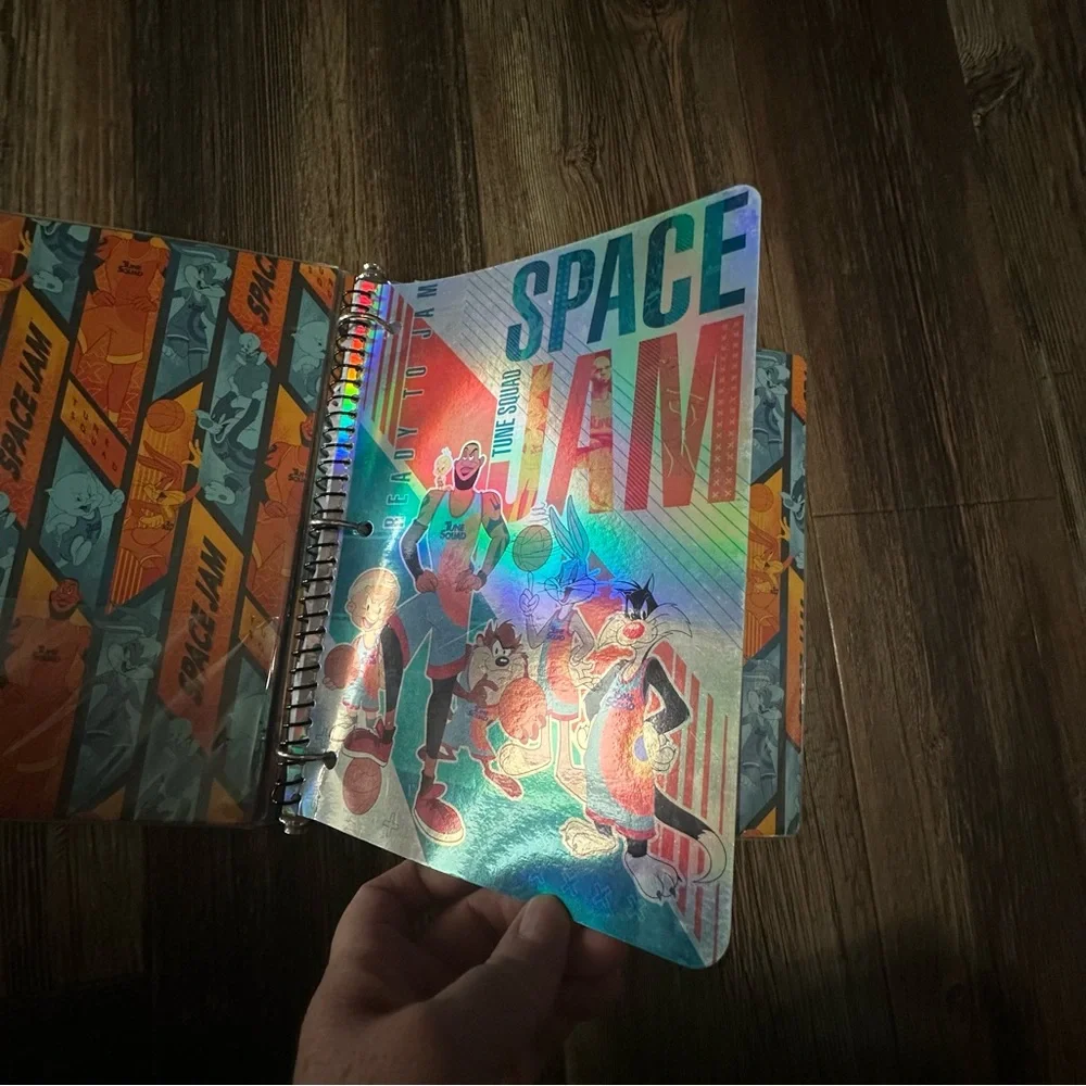 SPACE JAM tune squad 90's 3 ring binder LeBron James NBA basketball sports